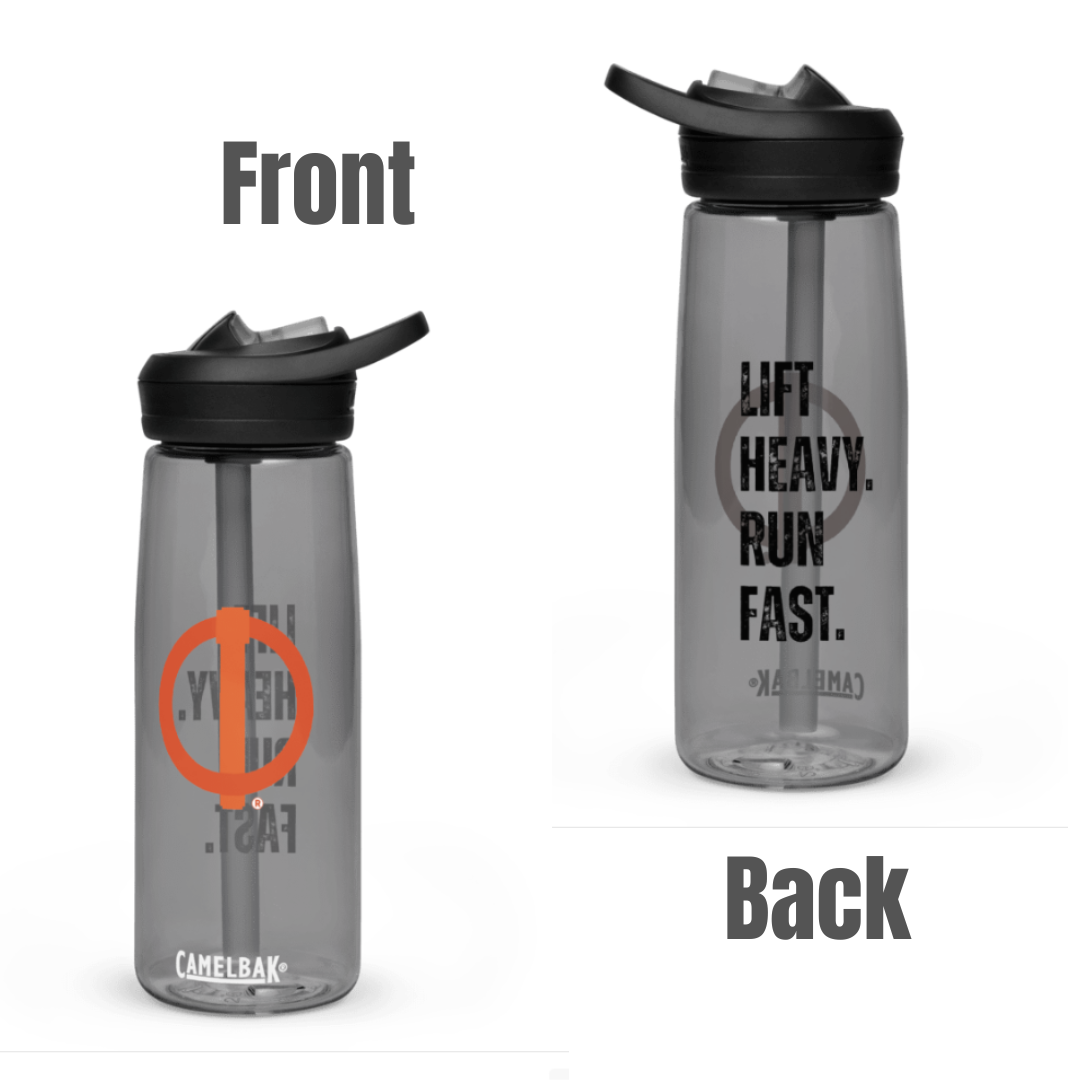 Linchpin "Lift heavy. Run Fast." Sports water bottle
