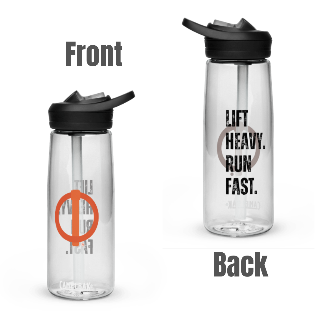 Linchpin "Lift heavy. Run Fast." Sports water bottle