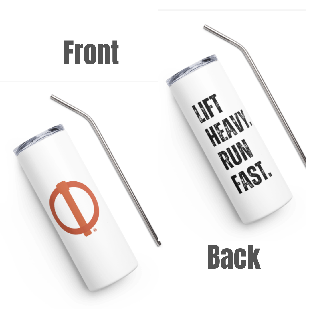 Linchpin "Lift Heavy. Run Fast." Stainless steel tumbler