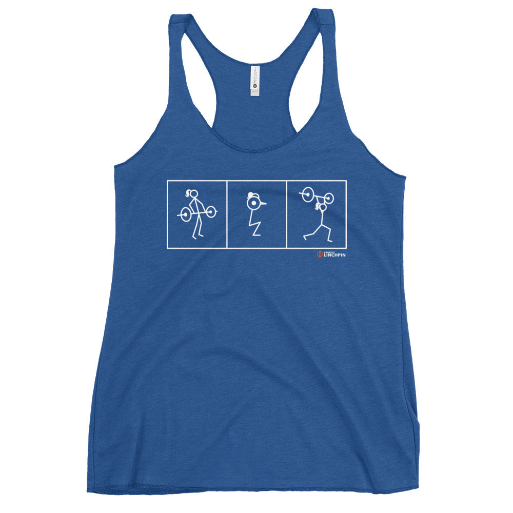 Linchpin Clean-Squat-Jerk Women's Racerback Tank