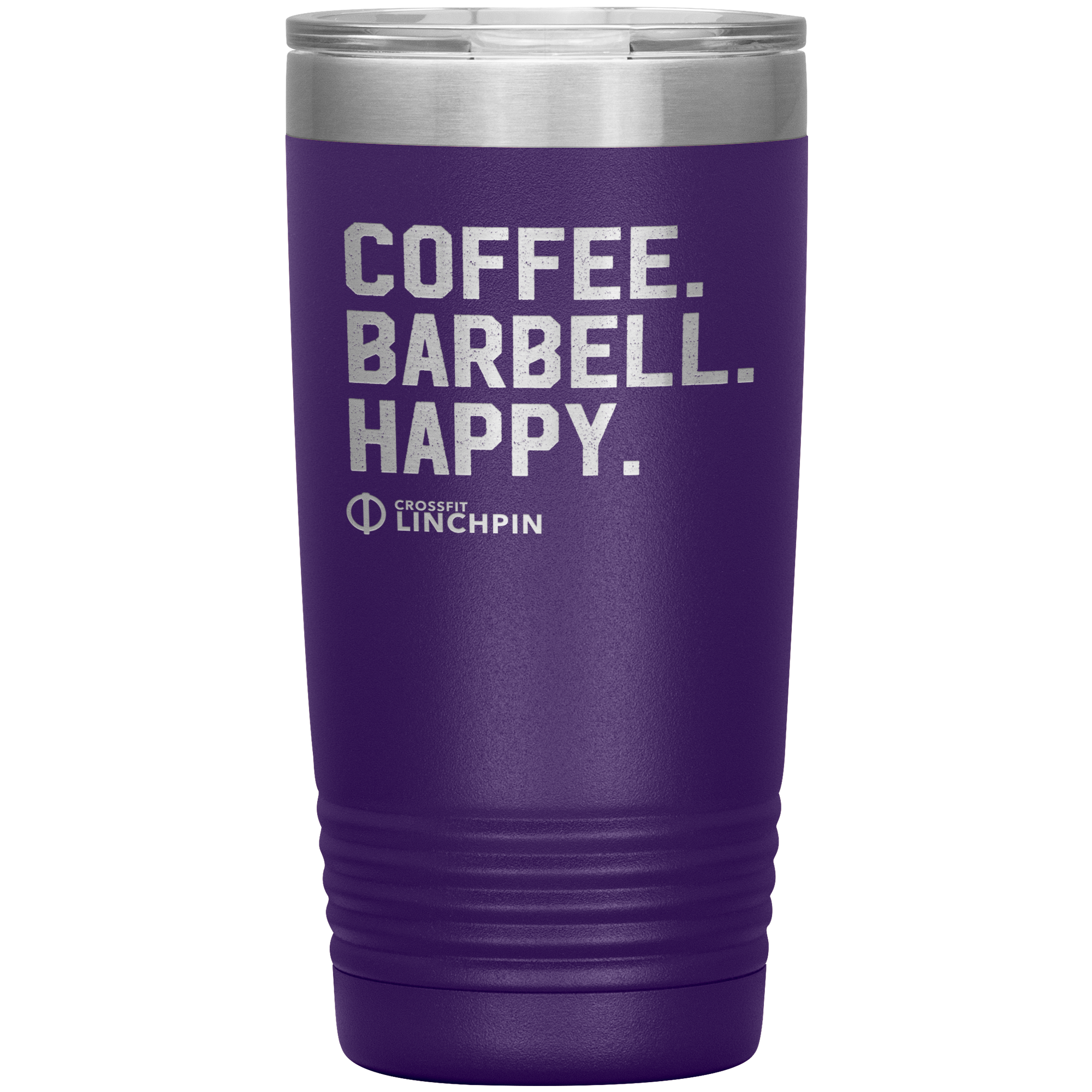 Coffee. Barbell. Happy. - 20oz Tumbler