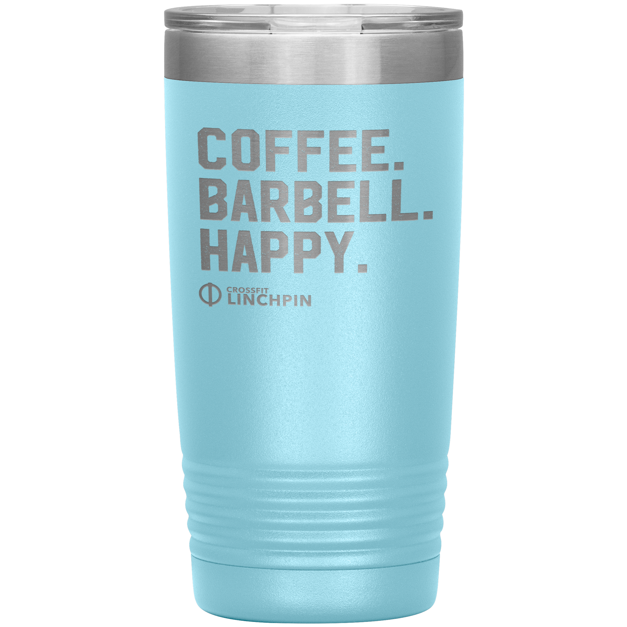 Coffee. Barbell. Happy. - 20oz Tumbler
