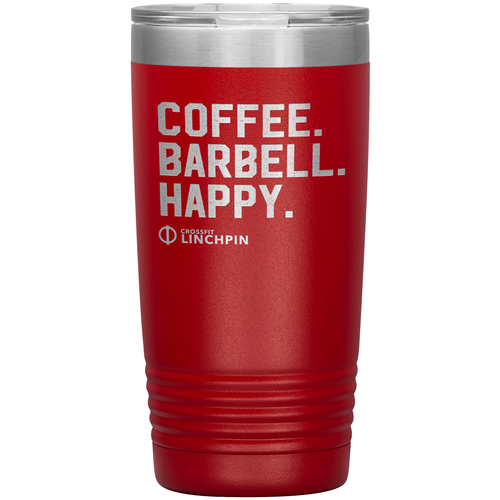 Coffee. Barbell. Happy. - 20oz Tumbler