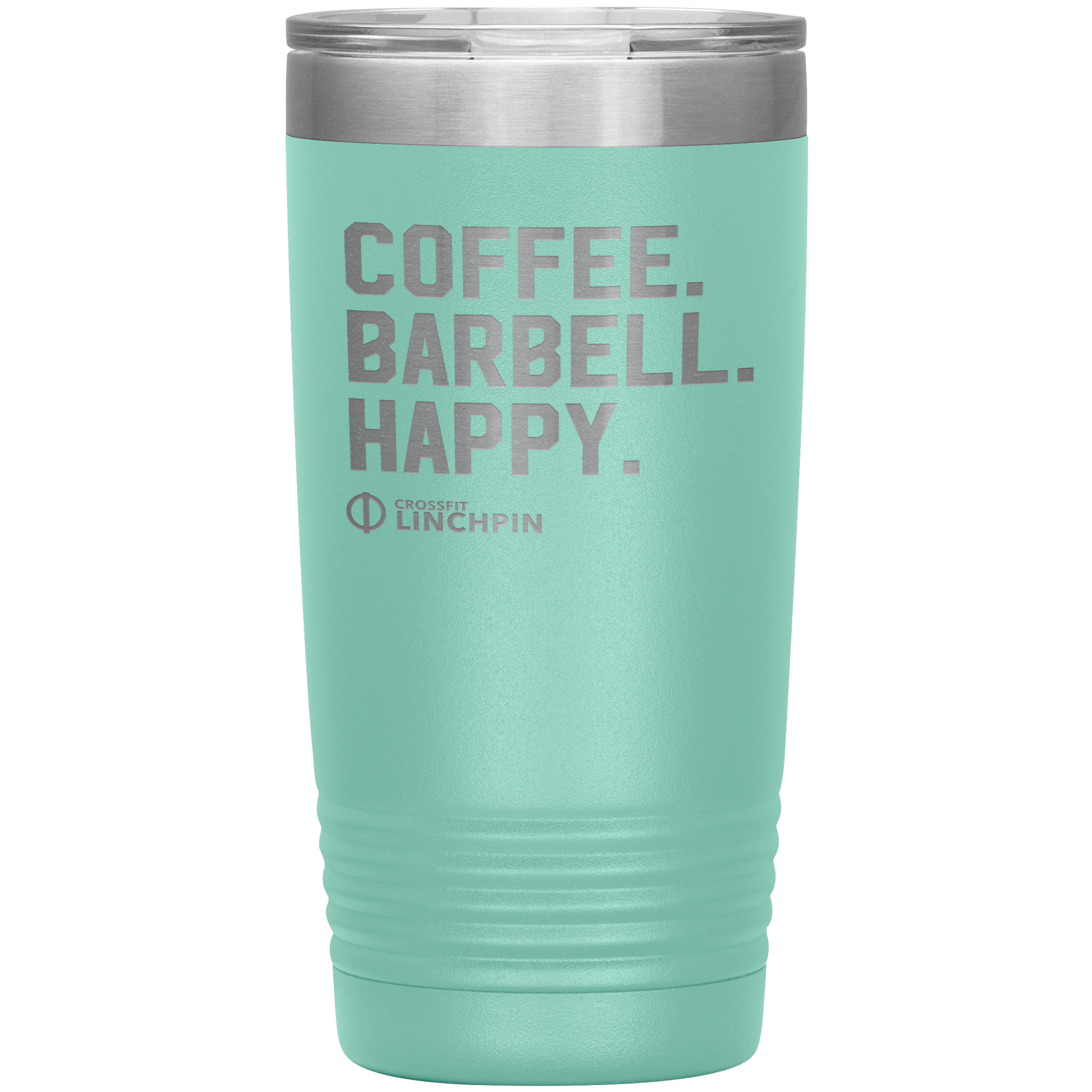 Coffee. Barbell. Happy. - 20oz Tumbler