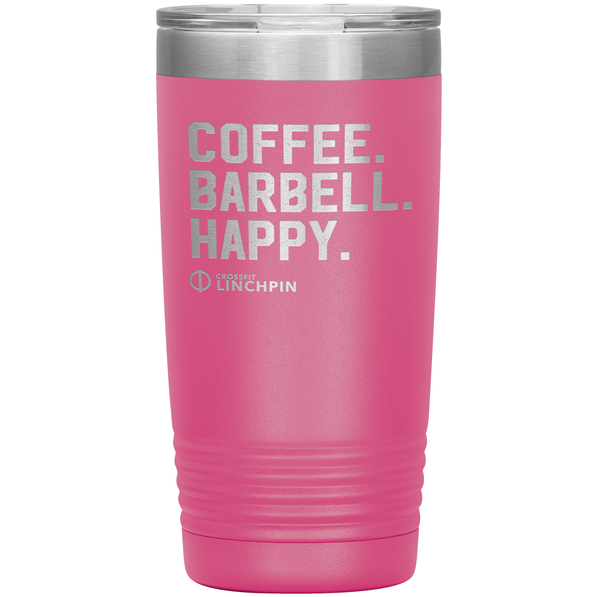 Coffee. Barbell. Happy. - 20oz Tumbler