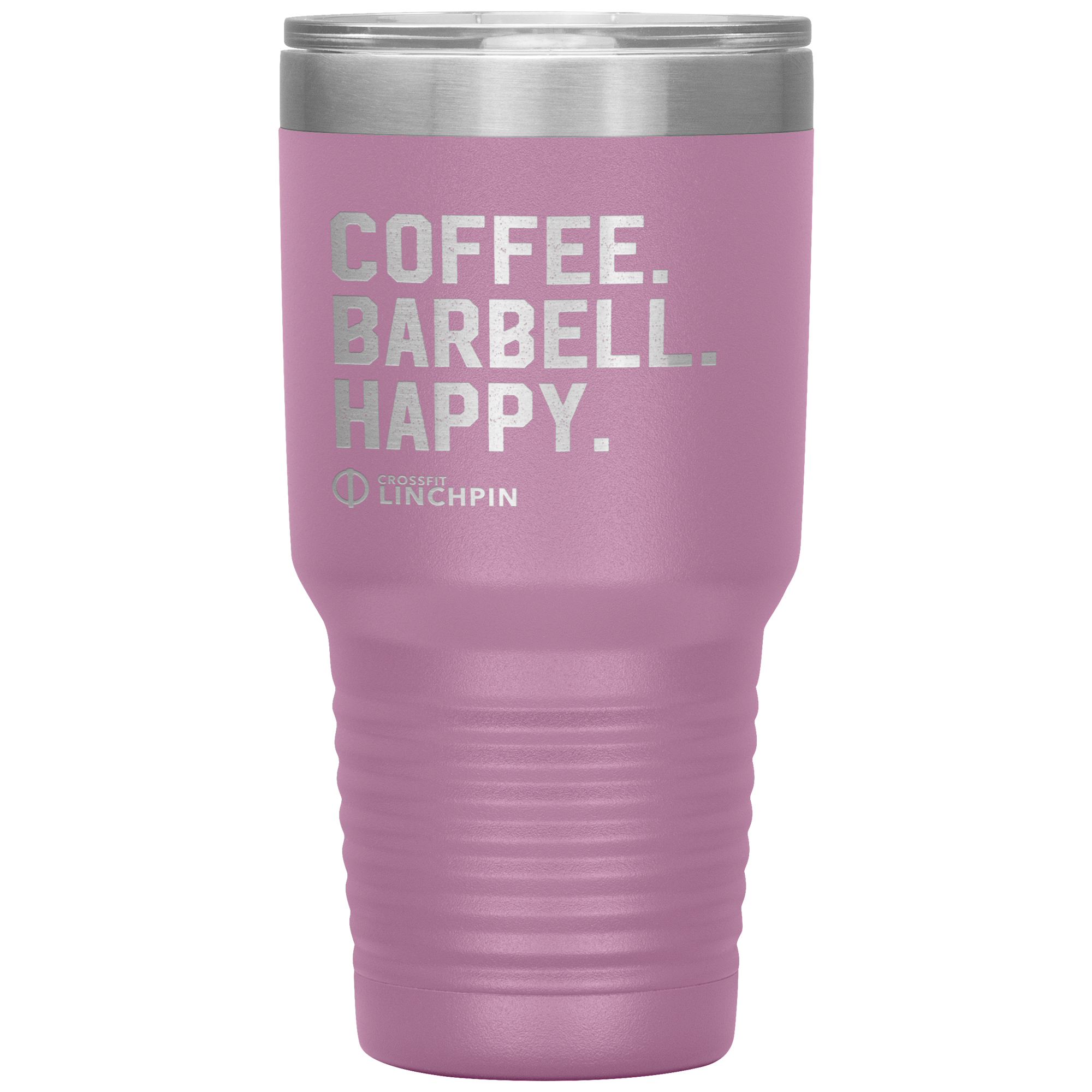 Coffee. Barbell. Happy. - 30oz Tumbler
