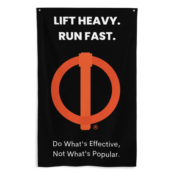 CrossFit Linchpin - Lift heavy. Run Fast. Flag (Vertical)