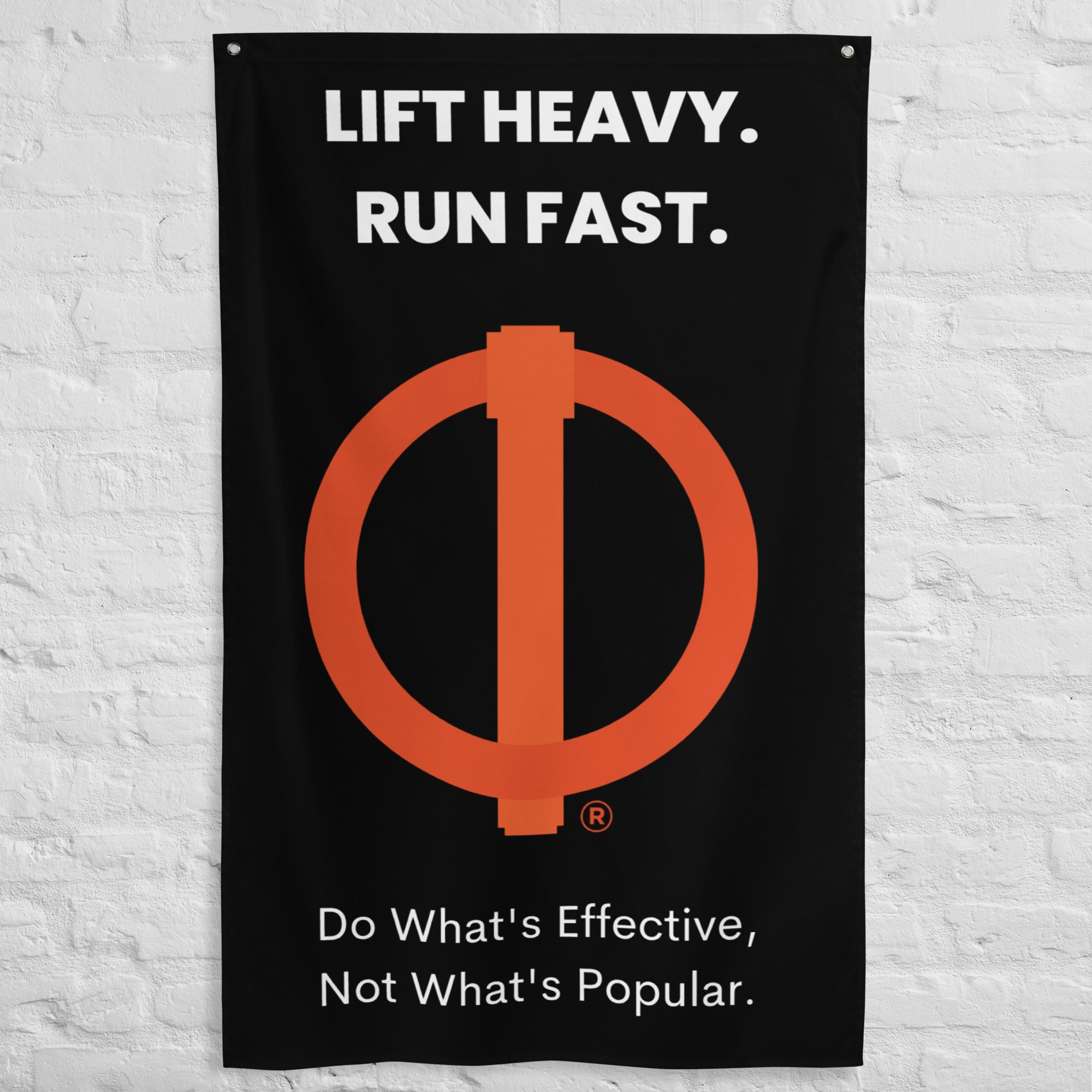 CrossFit Linchpin - Lift heavy. Run Fast. Flag (Vertical)