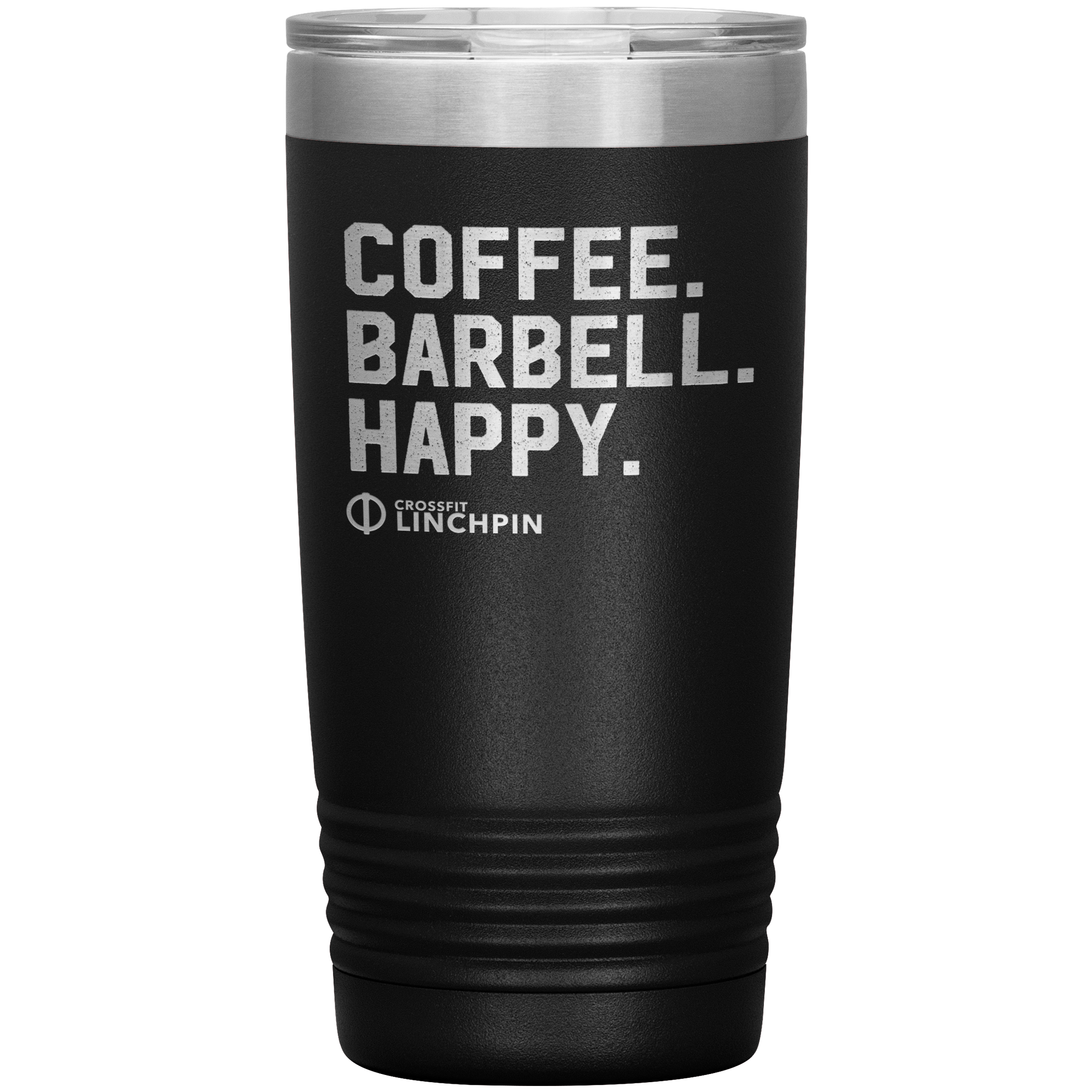 Coffee. Barbell. Happy. - 20oz Tumbler