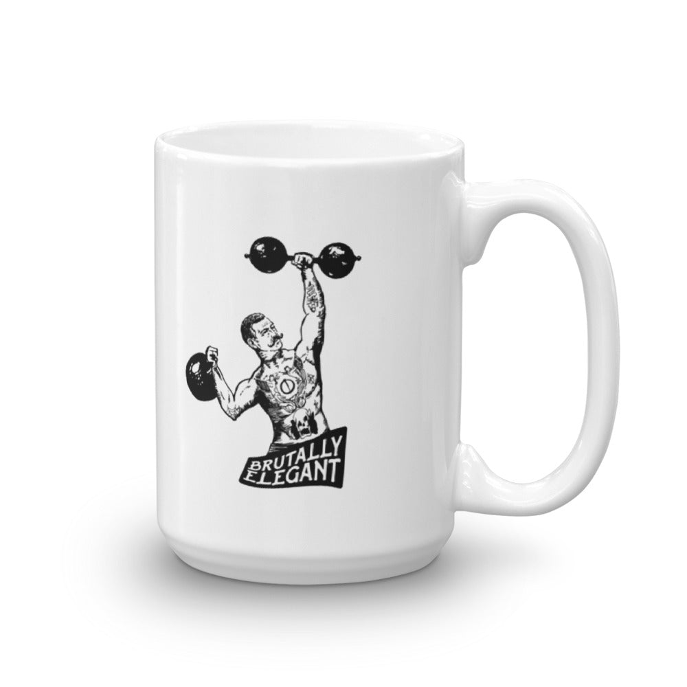 Brutally Elegant Coffee Mug (White 15oz)