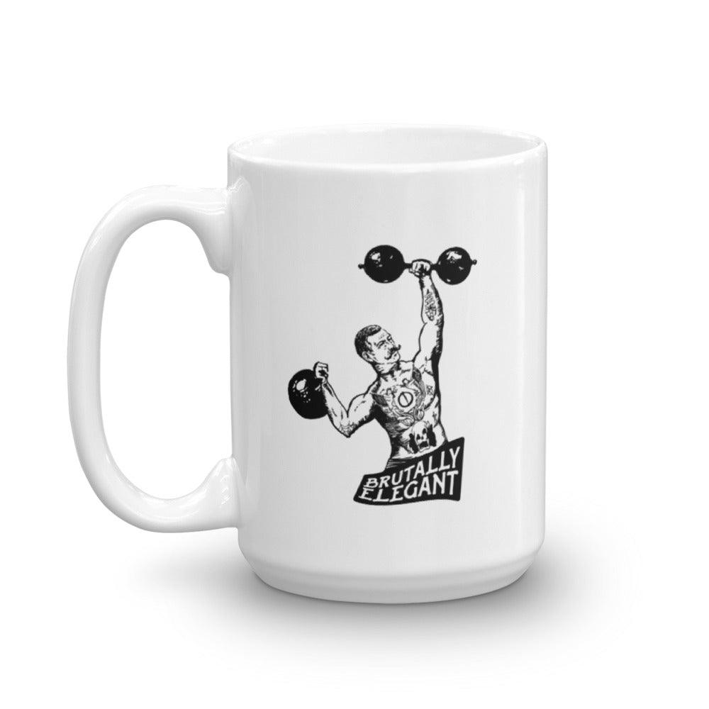 Brutally Elegant Coffee Mug (White 15oz)