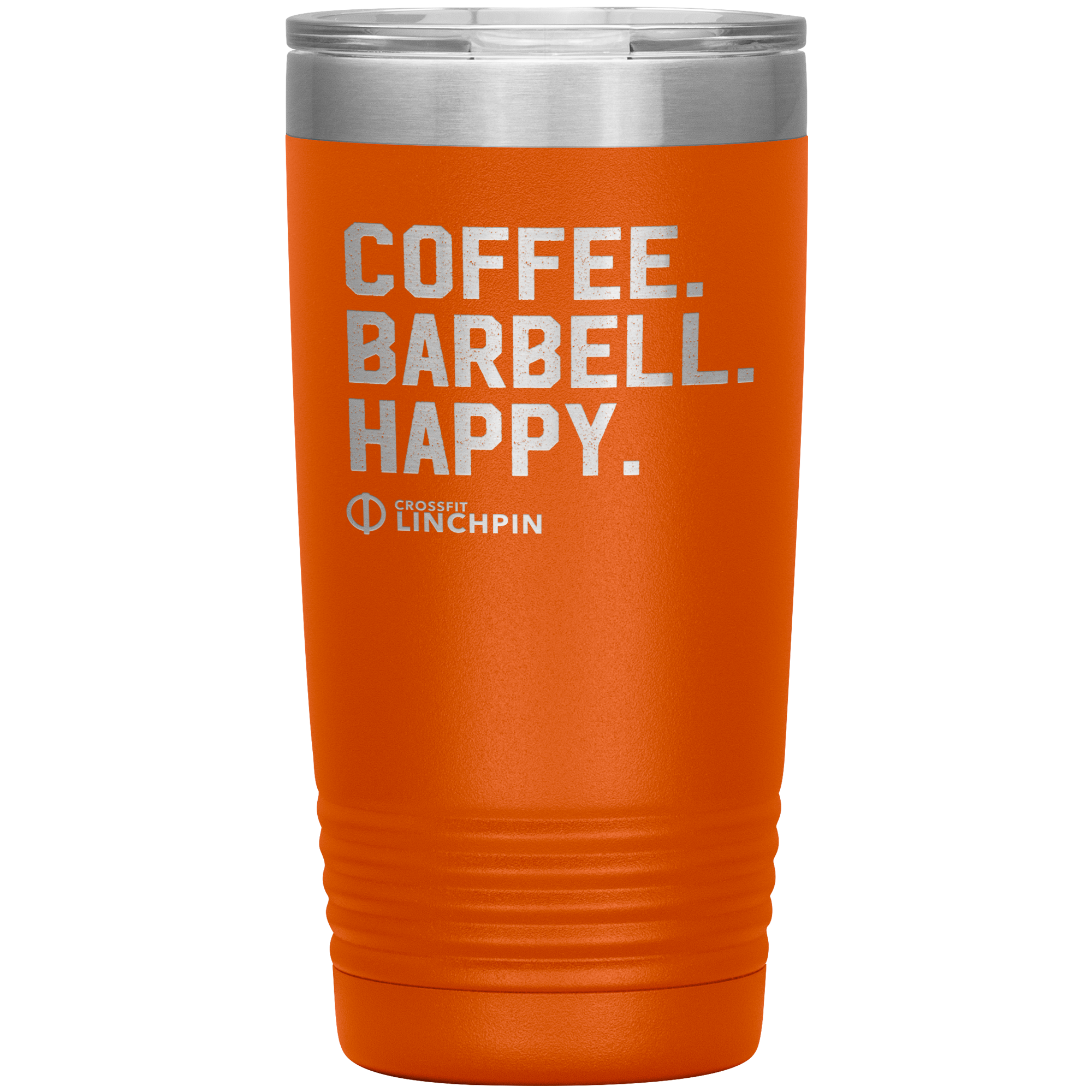 Coffee. Barbell. Happy. - 20oz Tumbler