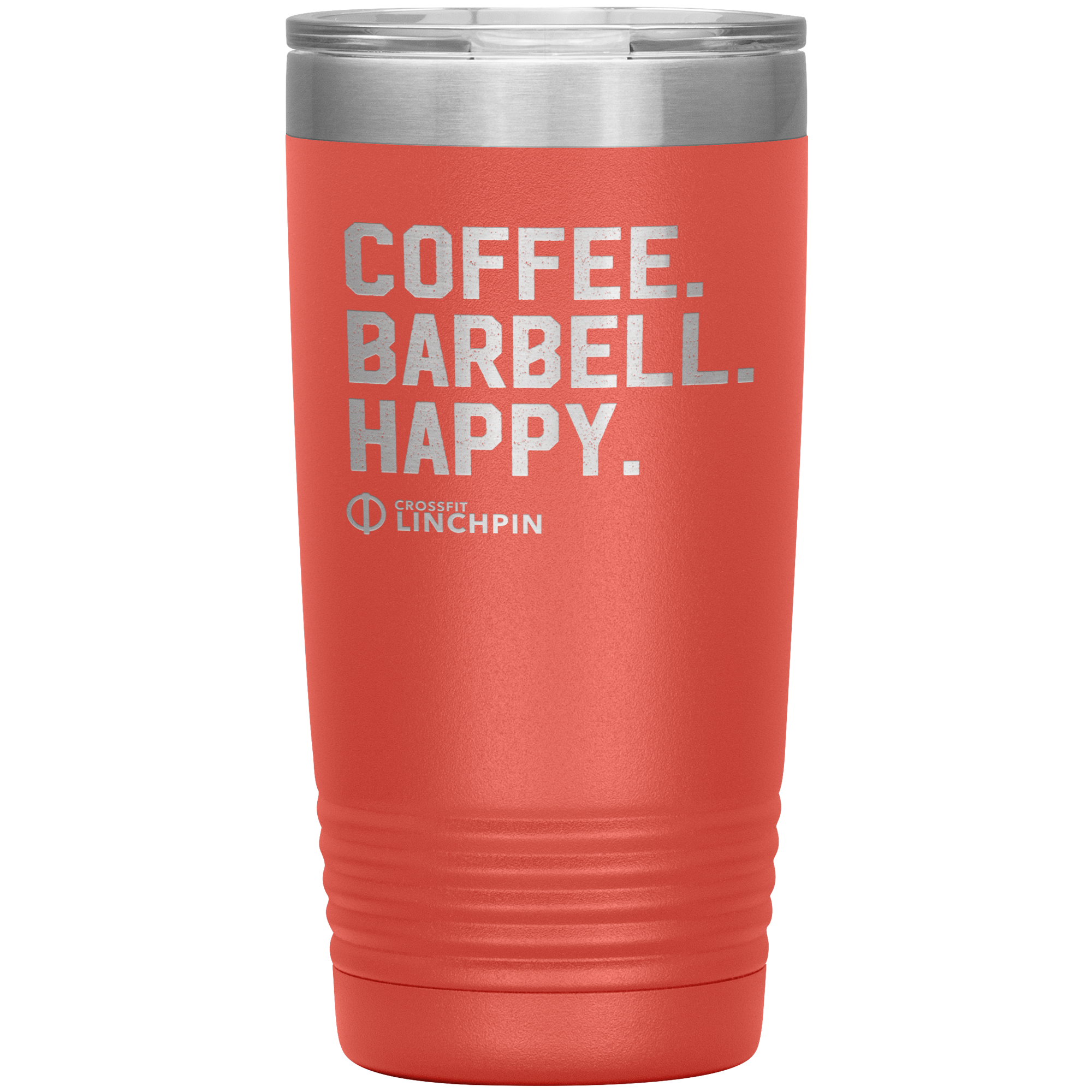 Coffee. Barbell. Happy. - 20oz Tumbler