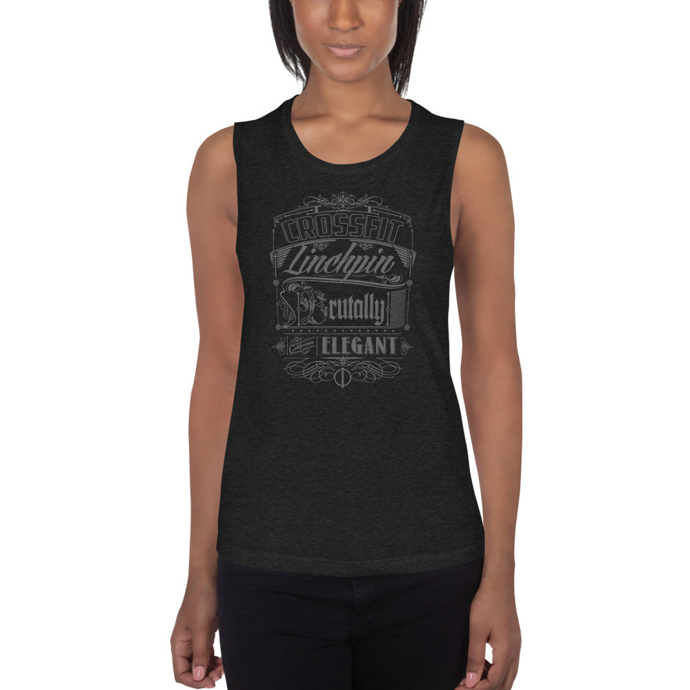 BRUTALLY ELEGANT LADIES’ CAP SLEEVE T-SHIRT