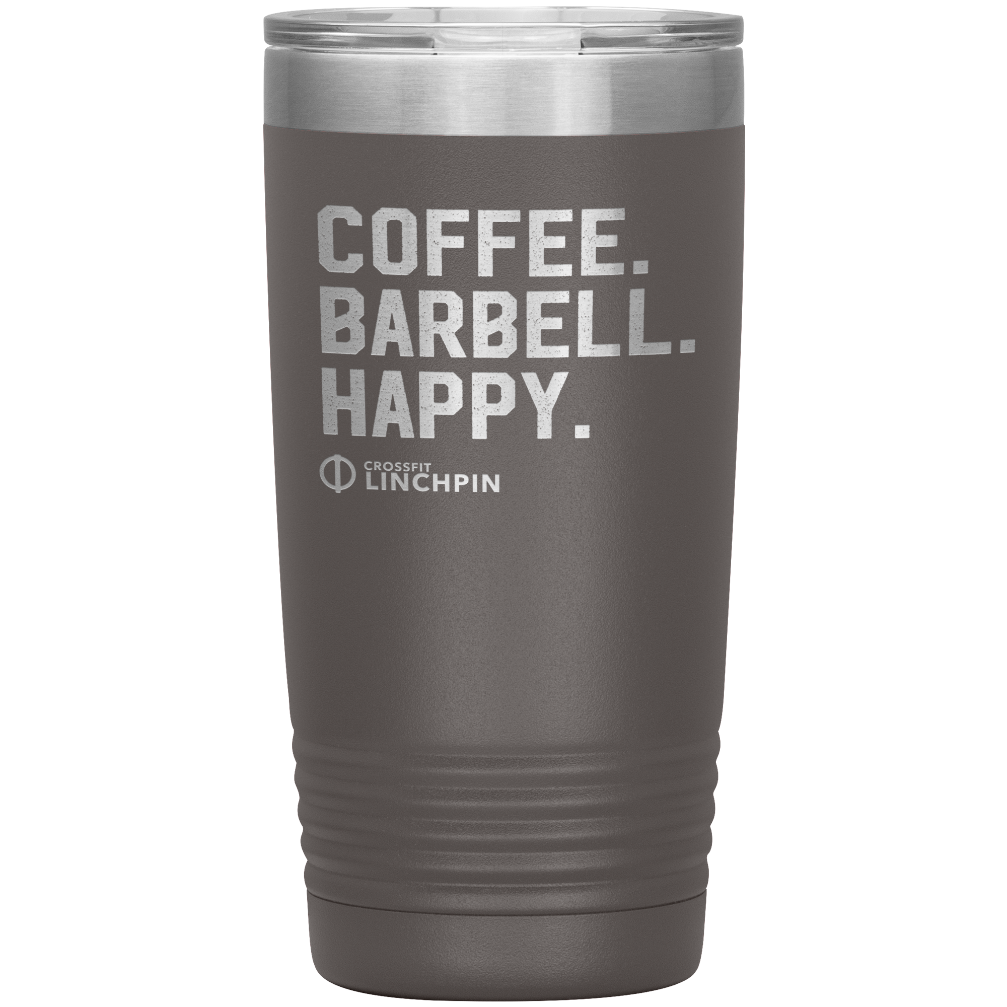 Coffee. Barbell. Happy. - 20oz Tumbler
