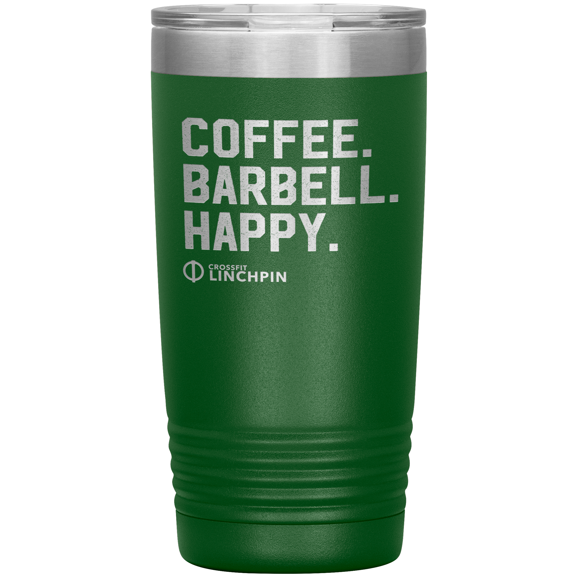 Coffee. Barbell. Happy. - 20oz Tumbler
