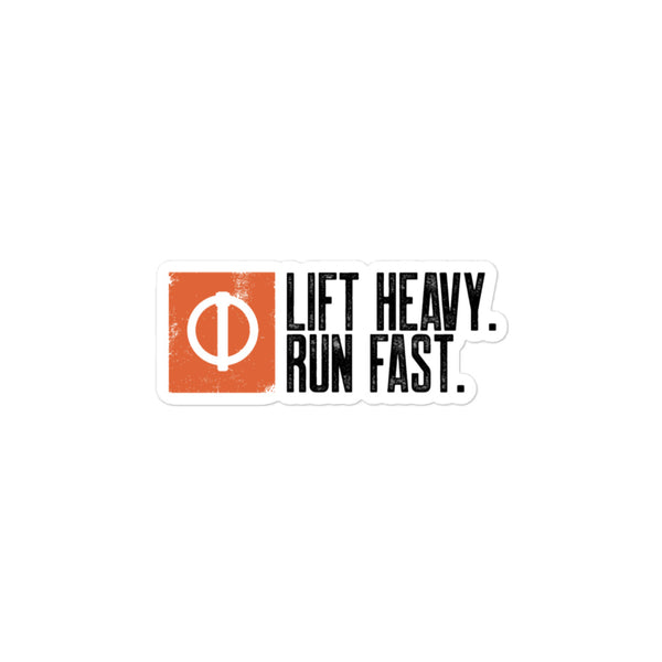Linchpin Bubblefree stickers (Lift Heavy, Run Fast) CrossFit Linchpin