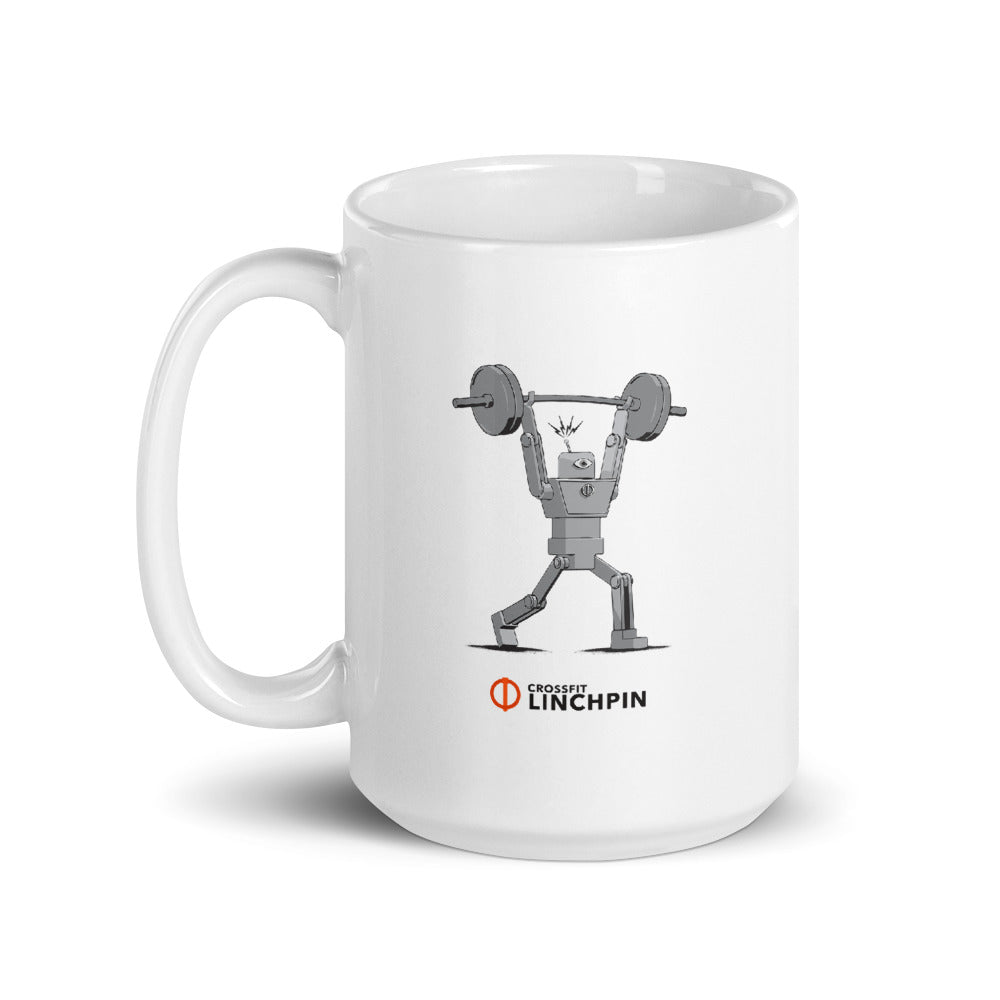 The Super Fitness Robot Clean & Jerk Mug