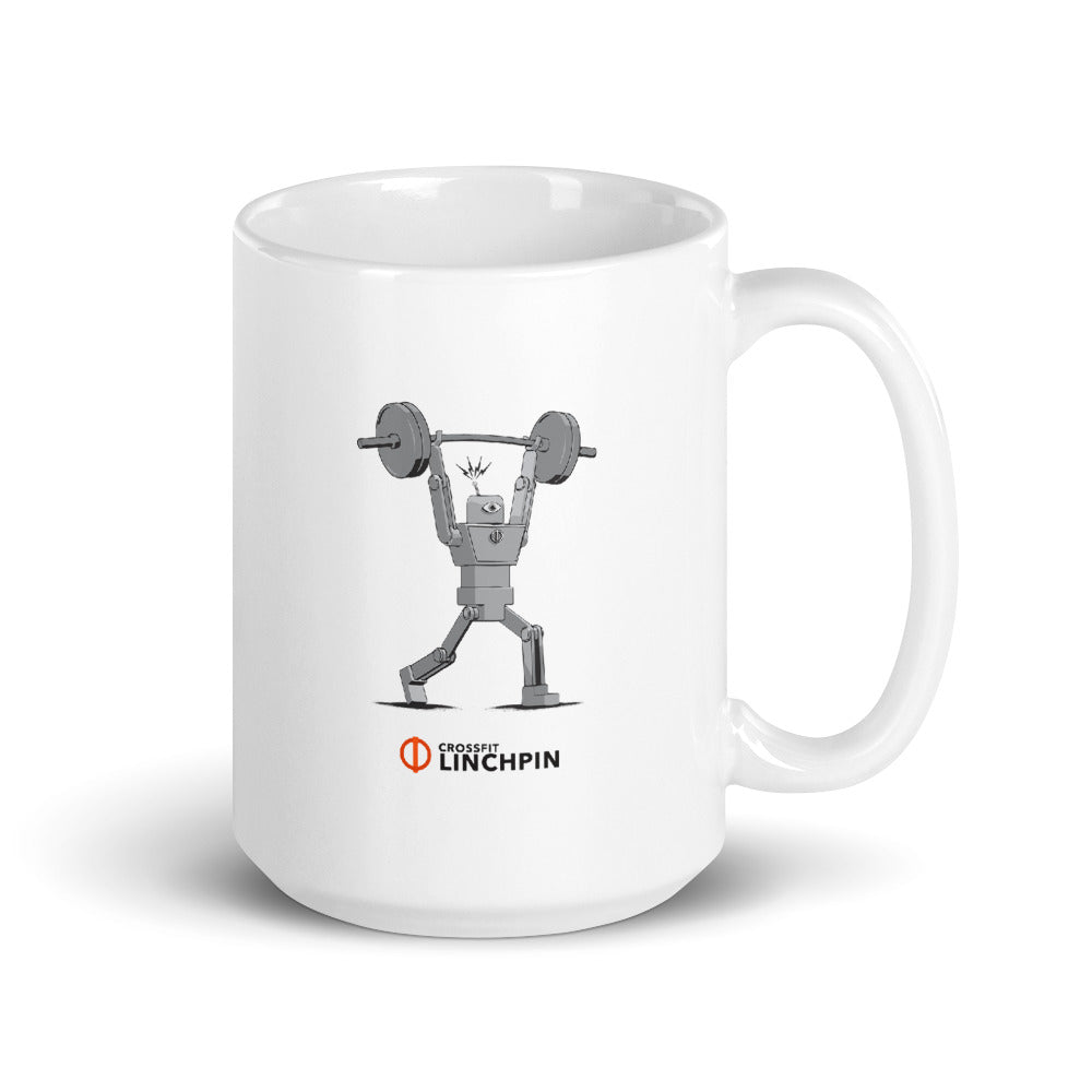 The Super Fitness Robot Clean & Jerk Mug
