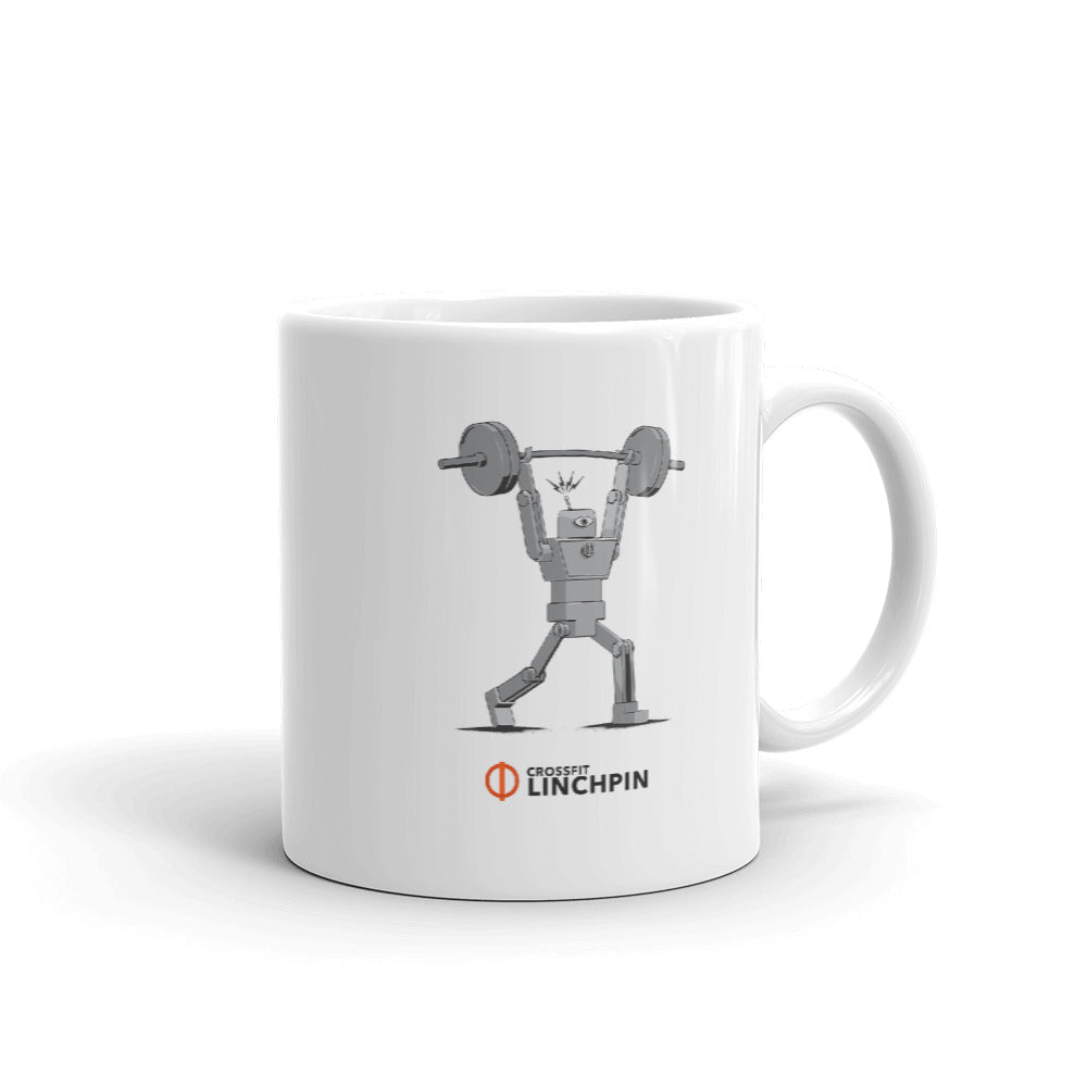 The Super Fitness Robot Clean & Jerk Mug