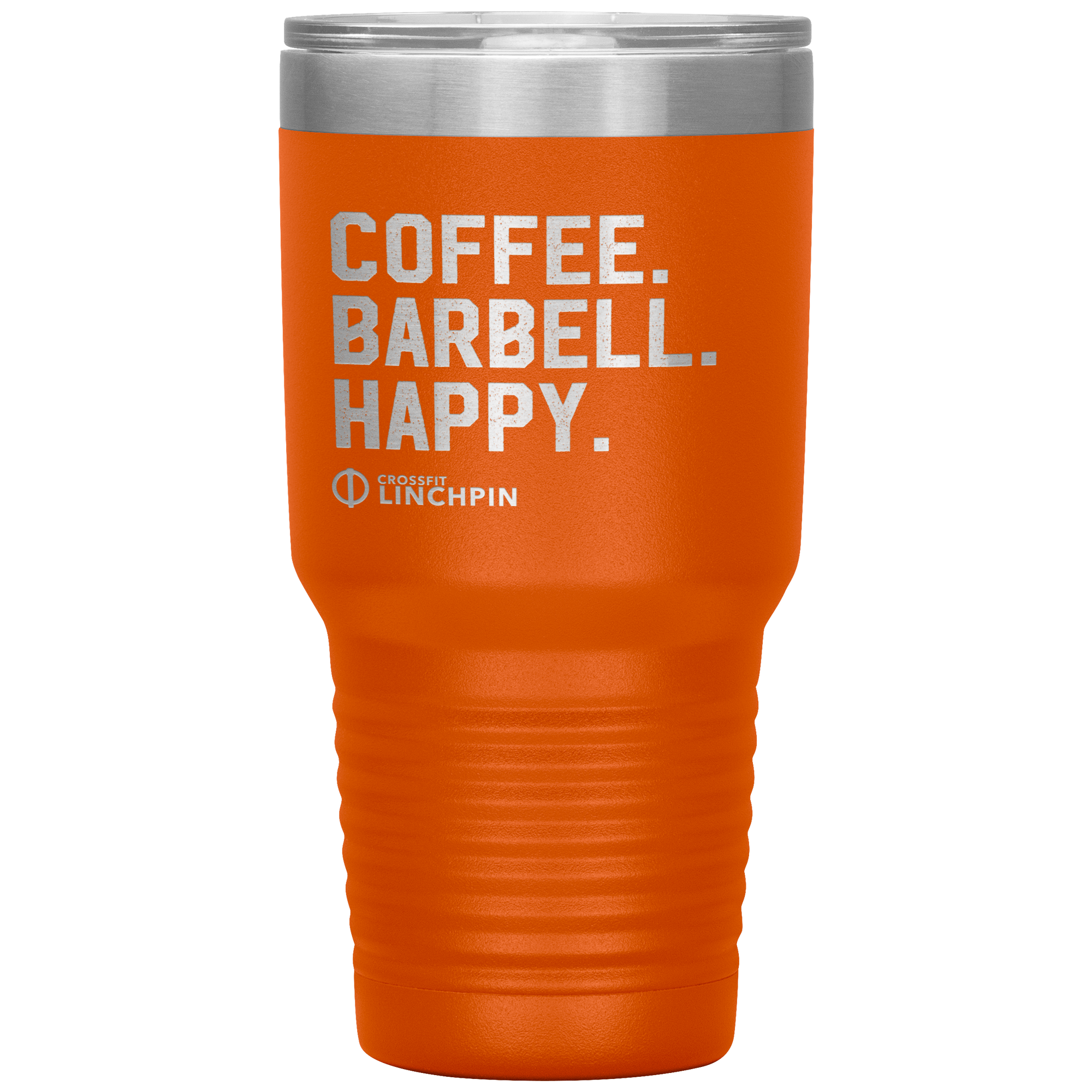 Coffee. Barbell. Happy. - 20oz Tumbler – CrossFit Linchpin